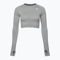 Top da allenamento a maniche lunghe da donna Gymshark Vital Seamless Crop Top grigio chiaro 5