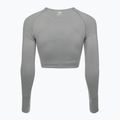 Top da allenamento a maniche lunghe da donna Gymshark Vital Seamless Crop Top grigio chiaro 6