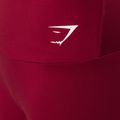 Leggings donna Gymshark Training Full Lenght bordeaux/bianco 7