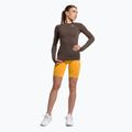 Gymshark Vital Seamless Top a maniche lunghe da donna per l'allenamento, marrone/bianco 2