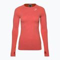 Gymshark Vital Seamless Top a maniche lunghe da donna per allenamento rosso/arancio/bianco 5