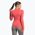 Gymshark Vital Seamless Top a maniche lunghe da donna per allenamento rosso/arancio/bianco 3