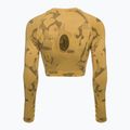 Top da allenamento a maniche lunghe da donna Gymshark Adapt Camo Savanna Seamless giallo indiano 6