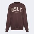 Felpa da allenamento da donna Gymshark Gfx Gslc Oversize marrone 5