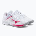 Scarpe da tennis da donna Mizuno Wave Exceed Tour 4 CC bianco 61GA207164 5