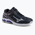 Scarpe da pallavolo da uomo Mizuno Wave Voltage blu navy V1GA216001