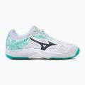 Scarpe da tennis da donna Mizuno Break Shot 3 AC bianco e verde 61GA212623 2