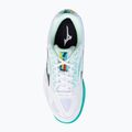 Scarpe da tennis da donna Mizuno Break Shot 3 AC bianco e verde 61GA212623 6
