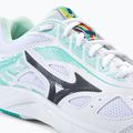 Scarpe da tennis da donna Mizuno Break Shot 3 AC bianco e verde 61GA212623 8