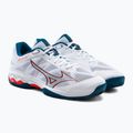 Scarpe da tennis da uomo Mizuno Wave Exceed Light CC bianco 61GC222030 5