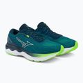 Scarpe da corsa da uomo Mizuno Wave Skyrise 3 blu J1GC220901 5