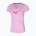 Maglietta da corsa da donna Mizuno Impulse Core RB Tee rosa lavanda