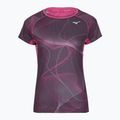 Maglietta da corsa da donna Mizuno Aero Tee gape wine