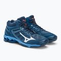 Scarpe da pallavolo uomo Mizuno Wave Voltage Mid blu navy V1GA216521 5