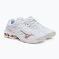 Scarpe da pallavolo da donna Mizuno Wave Voltage bianco V1GC216036 4