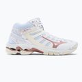 Scarpe da pallavolo donna Mizuno Wave Voltage Mid bianco V1GC216536 2