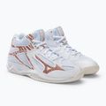 Scarpe da pallavolo donna Mizuno Thunder Blade 3 Mid bianco V1GC217536 4