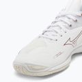 Scarpe da pallamano da donna Mizuno Wave Mirage 4 bianco/rosa/bianco neve 7