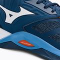 Scarpe da pallavolo da uomo Mizuno Wave Momentum 2 Mid dark denim/bianco/scarlatto ibis 10