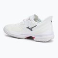 Scarpe da tennis da donna Mizuno Wave Exceed Tour 5 CC non tinto bianco/ombreggiato/rosso opaco 3