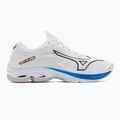 Scarpe da pallavolo da uomo Mizuno Wave Lightning Z7 non colorate bianco/ oceano chiaro/blu pace 2
