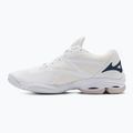 Scarpe da pallavolo da uomo Mizuno Wave Lightning Z7 non colorate bianco/ oceano chiaro/blu pace 3