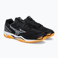 Scarpe da pallamano da uomo Mizuno Wave Phantom 3 nero X1GA226044 4