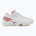 Scarpe da pallamano da donna Mizuno Wave Stealth Neo bianco/rosa/bianco neve 2