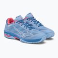 Scarpe da tennis da donna Mizuno Wave Exceed Light CC blu 61GC222121 4