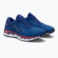 Scarpe da corsa da uomo Mizuno Wave Sky 6 mare turchese/bianco/pomodoro ciliegia 5