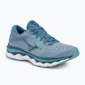 Scarpe da corsa da donna Mizuno Wave Sky 6 blu shadow/bianco/blu lilla