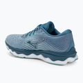 Scarpe da corsa da donna Mizuno Wave Sky 6 blu shadow/bianco/blu lilla 3