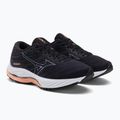 Scarpe da corsa da donna Mizuno Wave Rider 26 odyssey grigio/argento vivo/salmone 5