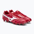 Scarpe da calcio Mizuno Morelia II Club MD uomo rosso P1GA221660 4