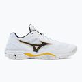 Scarpe da pallamano da uomo Mizuno Wave Stealth V bianco X1GA180013 2