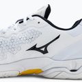 Scarpe da pallamano da uomo Mizuno Wave Stealth V bianco X1GA180013 10