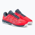 Scarpe da tennis da donna Mizuno Wave Exceed Light AC Fierry Coral 2/White/China Blue 61GA221958 4