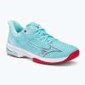 Scarpe da tennis da donna Mizuno Wave Exceed Tour 5 AC tanger turchese/fiery coral 2/bianco