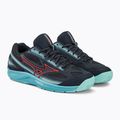 Scarpe da tennis da uomo Mizuno Break Shot 4 AC blu 61GA234012 4