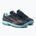 Scarpe da tennis per bambini Mizuno Exceed Star CC blu collegiale/soleil/tanager/turchese 4