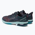 Scarpe da tennis da uomo Mizuno Wave Exceed Tour 5 CC blu collegiale/soleil/turchese manager 3