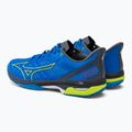Scarpe da tennis da uomo Mizuno Wave Exceed Tour 5 CC pace blue/acid lime/iron gate 3