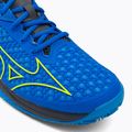 Scarpe da tennis da uomo Mizuno Wave Exceed Tour 5 CC pace blue/acid lime/iron gate 8