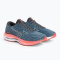 Scarpe da corsa da uomo Mizuno Wave Rider 26 provinciale blu/nimbus cloud/soleil 4