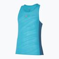 Canotta da running da uomo Mizuno Aero Tank blu maui