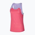 Canotta running donna Mizuno DryAeroFlow Tank sunkissed coral