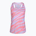 Canotta running donna Mizuno DAF Graphic Tank lilla pastello