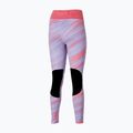 Leggings running donna Mizuno 7/8 stampato lilla pastello 2