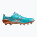 Scarpe da calcio da uomo Mizuno Alpha JP Mix blu curacao/bianco neve/rossatino 11