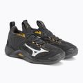 Scarpe da pallavolo da uomo Mizuno Wave Momentum 2 nero oyster/mp gold/inrongat 5